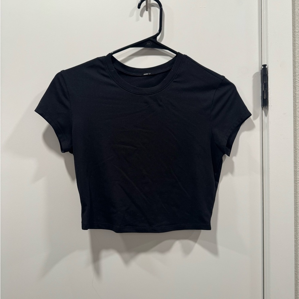 Alo Yoga Black Short Sleeve Tee